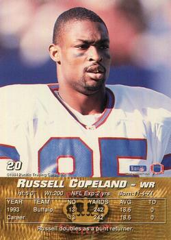 1994 Pacific #20 Russell Copeland Back