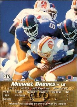1994 Pacific #90 Michael Brooks Back