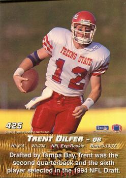 1994 Pacific #425 Trent Dilfer Back