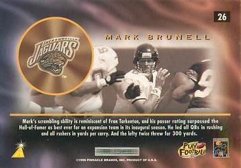 1996 Pinnacle Mint - Silver #26 Mark Brunell Back