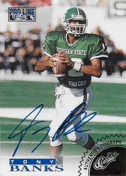 1996 Pro Line - Autographs Gold #NNO Tony Banks Front