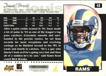 1996 Score - Artist's Proofs #48 Isaac Bruce Back