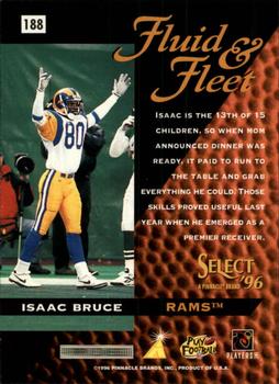1996 Select - Artist's Proofs #188 Isaac Bruce Back