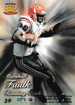 1994 Pacific Prisms #39 Marshall Faulk Back