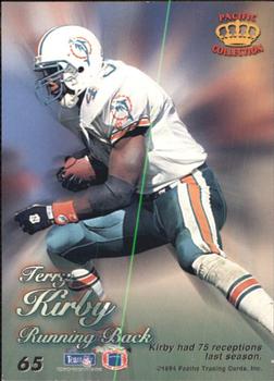 1994 Pacific Prisms #65 Terry Kirby Back