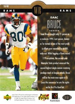1996 SP - Holoview Die Cuts #18 Isaac Bruce Back