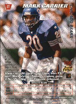 1996 Stadium Club - Members Only #211 Mark Carrier DB Back