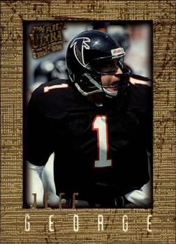 1996 Ultra Sensations - Marble Gold #4 Jeff George Front