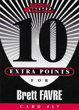 1997 Action Packed - Extra Points 10 #17 Brett Favre Front