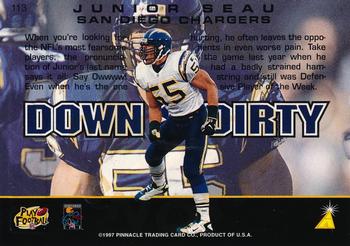 1997 Action Packed - First Impressions #113 Junior Seau Back