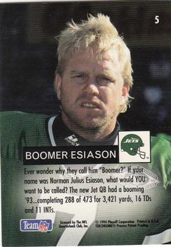 1994 Playoff #5 Boomer Esiason Back