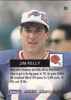 1994 Playoff #20 Jim Kelly Back