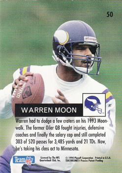 1994 Playoff #50 Warren Moon Back
