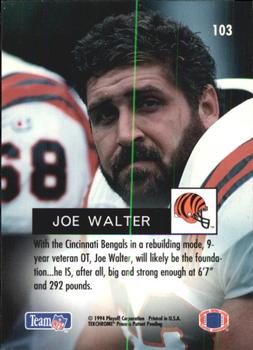 1994 Playoff #103 Joe Walter Back