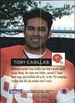 1994 Playoff #110 Tony Casillas Back