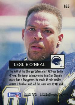 1994 Playoff #185 Leslie O'Neal Back