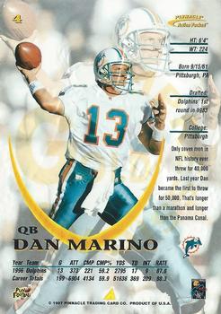 1997 Action Packed - Gold Impressions #4 Dan Marino Back