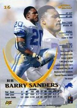 1997 Action Packed - Gold Impressions #16 Barry Sanders Back