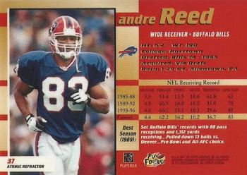1997 Bowman's Best - Atomic Refractors #37 Andre Reed Back