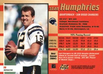 1997 Bowman's Best - Refractors #16 Stan Humphries Back