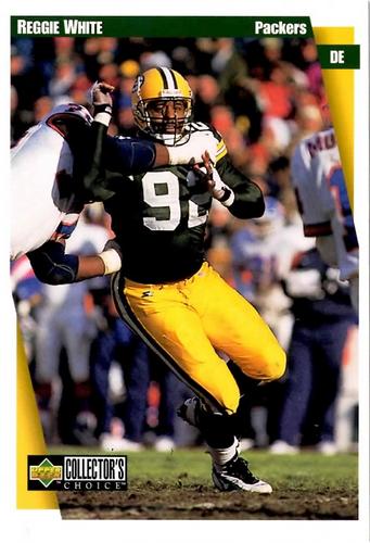 1997 Collector's Choice - Jumbos 3x5 #4 Reggie White Front