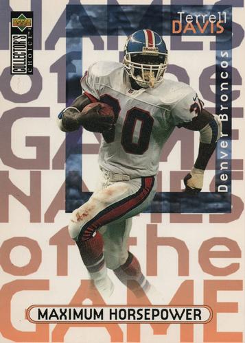 1997 Collector's Choice - Names of the Game 3x5 #5 Terrell Davis Front