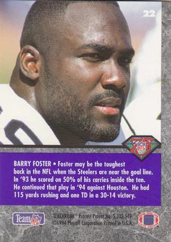 1994 Playoff Contenders #22 Barry Foster Back