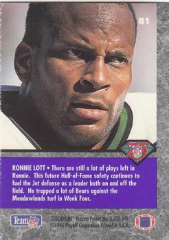 1994 Playoff Contenders #81 Ronnie Lott Back