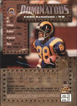 1997 Finest - Embossed #292 Eddie Kennison Back