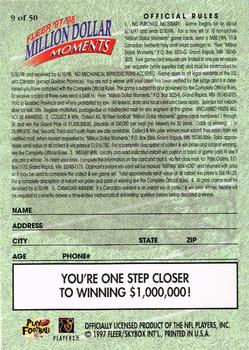 1997 Fleer - Million Dollar Moments Game Cards #9 Raymond Berry Back