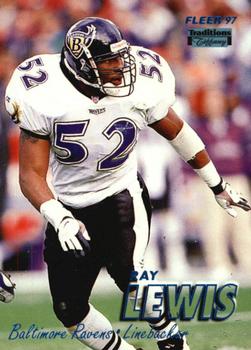 1997 Fleer - Traditions Tiffany #43 Ray Lewis Front
