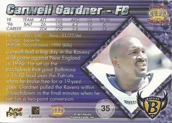 1997 Pacific Crown Collection - Copper #35 Carwell Gardner Back