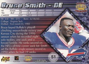 1997 Pacific Crown Collection - Copper #51 Bruce Smith Back