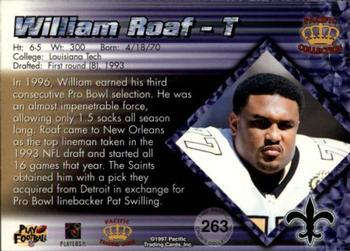 1997 Pacific Crown Collection - Copper #263 Willie Roaf Back