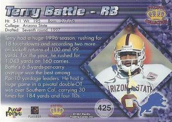 1997 Pacific Crown Collection - Copper #425 Terry Battle Back