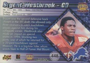 1997 Pacific Crown Collection - Copper #448 Bryant Westbrook Back