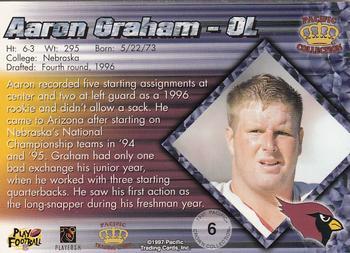 1997 Pacific Crown Collection - Platinum Blue #6 Aaron Graham Back