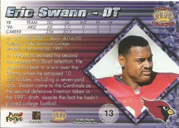 1997 Pacific Crown Collection - Platinum Blue #13 Eric Swann Back