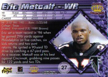 1997 Pacific Crown Collection - Silver #27 Eric Metcalf Back