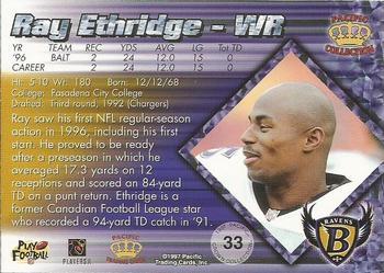1997 Pacific Crown Collection - Silver #33 Ray Ethridge Back