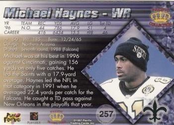 1997 Pacific Crown Collection - Silver #257 Michael Haynes Back