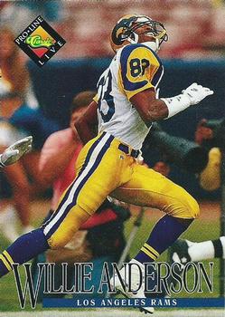 1994 Pro Line Live #145 Willie Anderson Front