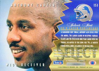 1994 Select #153 Anthony Carter Back