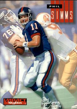 1994 SkyBox Impact #188 Phil Simms Front