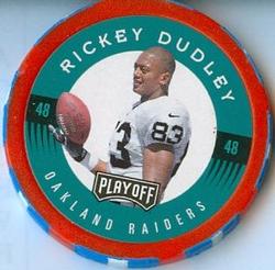 1997 Playoff First & Ten - Chip Shots Red #48 Rickey Dudley Front