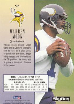 1994 SkyBox Premium #97 Warren Moon Back