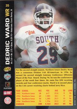 1997 Score Board NFL Rookies #35 Dedric Ward Back