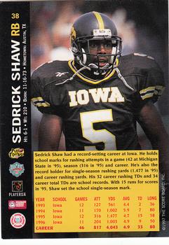 1997 Score Board NFL Rookies #38 Sedrick Shaw Back