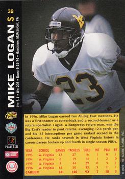 1997 Score Board NFL Rookies #39 Mike Logan Back