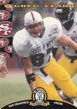1997 Score Board NFL Rookies #64 Greg Clark Front